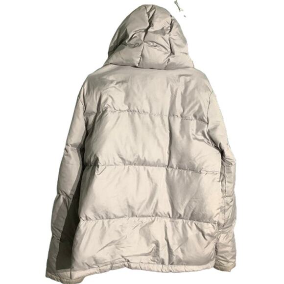 Abercrombie & Fitch Men’s Gray Puffer Jacket Large – Down Fill, Warm, Hooded - Picture 2 of 8